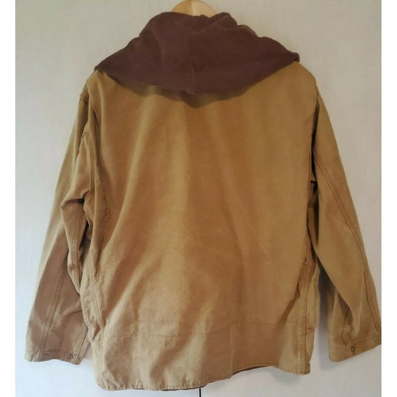 Western Field by Hawthorne VTG Duck Hunting Canvas Jacket Corduroy Flannel Lined - Picture 5 of 9